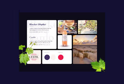 L'Estil new wine immersive website