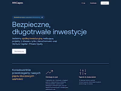 MW Capex - Webflow Landing Page