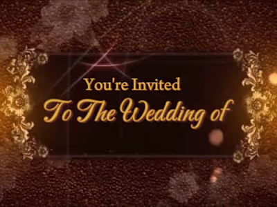 DHOLIDA Wedding Invitation 