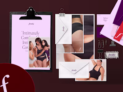 Little peek inside our process for Firstly, a rebrand that t...