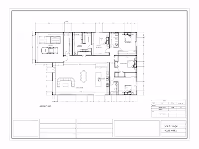 2D Architectural floor plan
