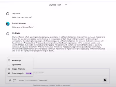 Secure All-in-One AI Platform for Enterprise - Skymod