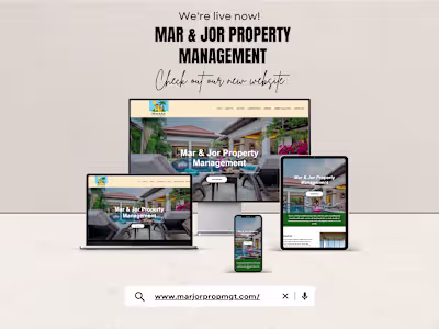 WIx Studio Website Design For Mar & Jor Property Management