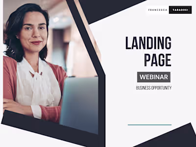 Webinar Landing page - E-commerce & Online Business Opportunity