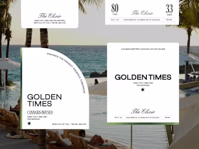 Golden Times - Strategy, Brand Identity + Label Design