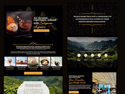 Pilar Coffee Bar – Framer Development