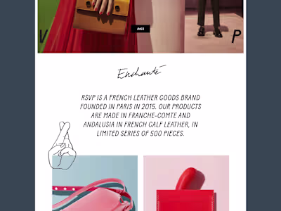 RSVP Paris — eshop design