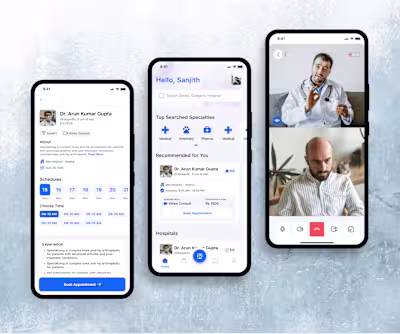 Healthcare App design