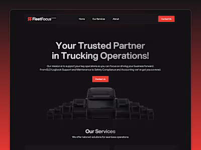 Fleet Focus Solutions - Framer Website
