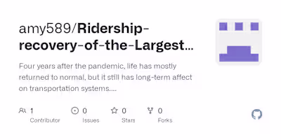 Ridership Recovery Analysis for MTA