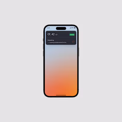 Timetracker Mobile App on Behance
