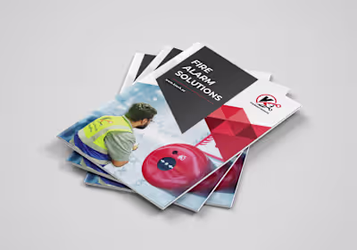 A4 Business Profile Design | K-Tech IT & Safety Services (Libya)