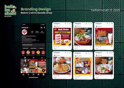 Social Media Design for Noodle Restaurant