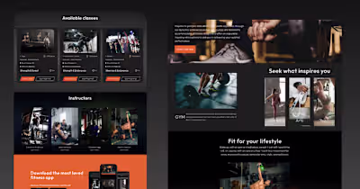 Fitness / Gym Membership Website