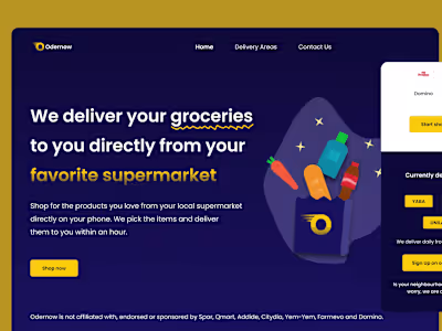 Odernow: On-demand grocery delivery service