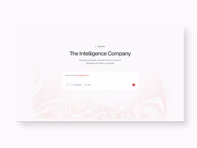 Lightbloom: The Intelligence Company
