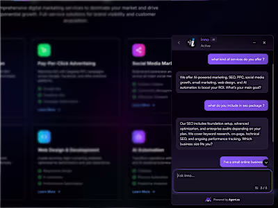 Custom AI Agent for Inno Dot A custom AI Agent trained on kn...