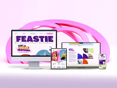 Feastie Sip & Snack Festival Website Design