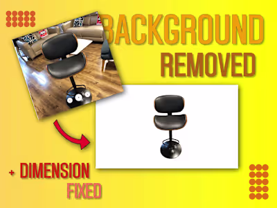 Background Removal & Dimension Fixing