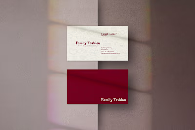 Family Fashion Business Card Design