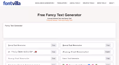 Free Fancy Text Generator
