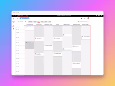 Meeting Room Booking Application UX case
