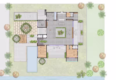 I will render floor plan or site plan