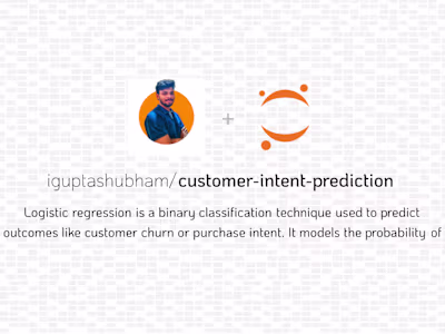 GitHub - iguptashubham/customer-intent-prediction: Logistic reg…