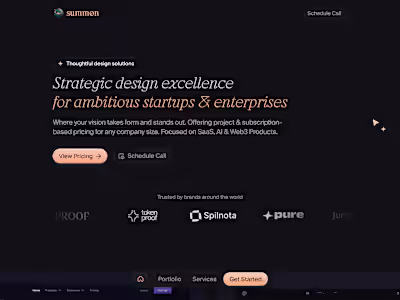 Framer Development & Optimization | Summon Studio revamp.