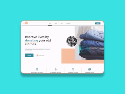 Donation Website UX
