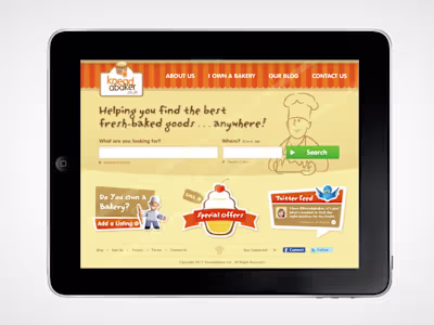 UI Design for Bakery