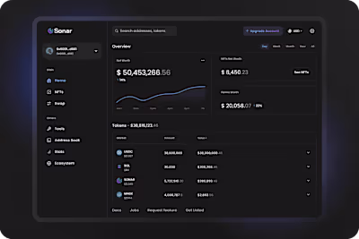 Simplifying the user experience for a Blockchain monitoring Dapp