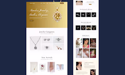 Jewelry Website Design