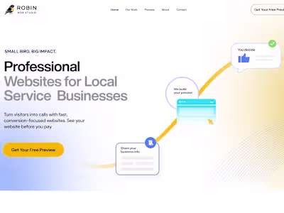 Conversion-Optimized Website Design for Robin Web Studio
