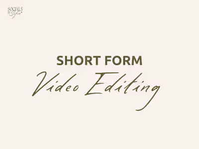 Short-Form Video Editing