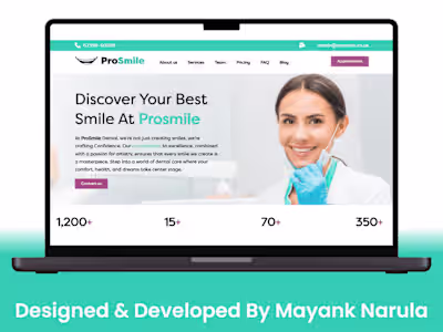 Pro Smile Website - WordPress Elementor Website