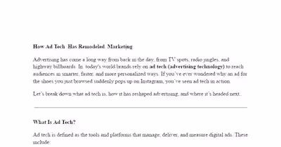 The Evolution and Future of Advertising Technology