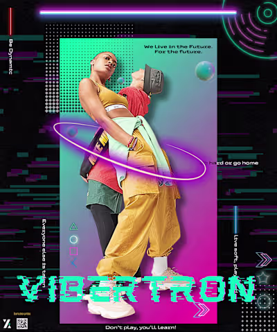 Vibertron neon poster :: Behance