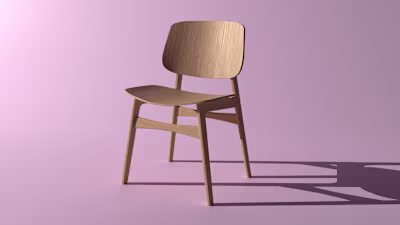 Wooden Chair 3D Model