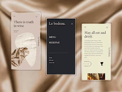 LE BEDEAU | Web design