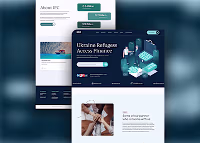 Finance for Ukraine Website Design on Behance