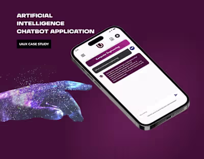 AI Chatbot Mobile App Design