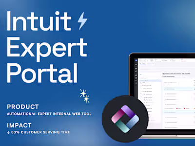 Intuit Expert Portal Web| UI/UX Design