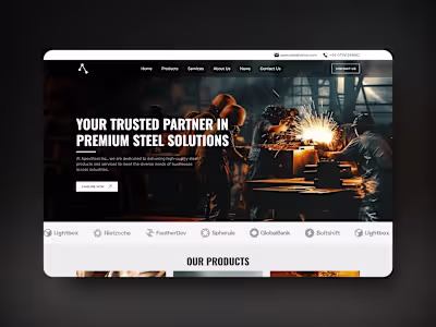 ApexSteel Inc. Website Design