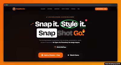 SnapShotGo - Turn boring browser