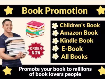 I will promote and marketing your any books among millions of re