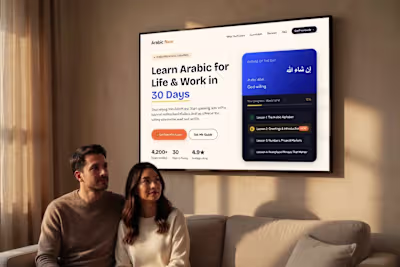 Online Arabic Course — Landing