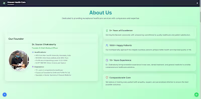 Kronos Global Care Foundation Polyclinic Website
