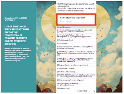 Decode Cosmetic & Hygiene Contents