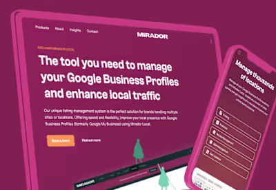 Mirador Local manage business profiles